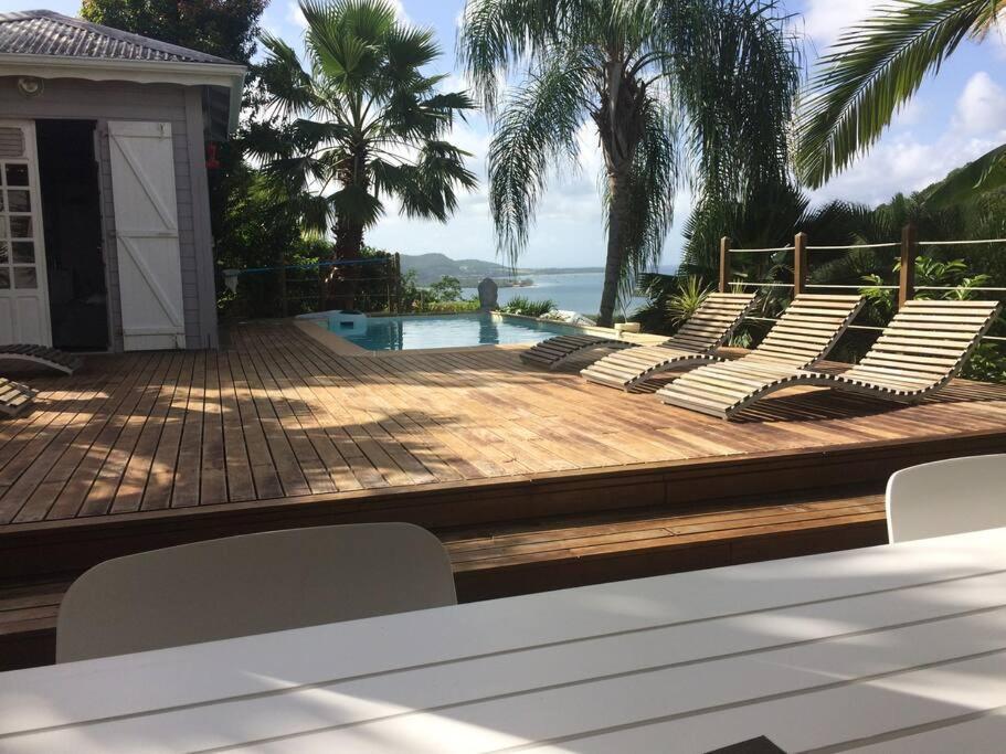 La Charmante Villa Coco Avec Magnifique Vue Mer Le Marin Esterno foto